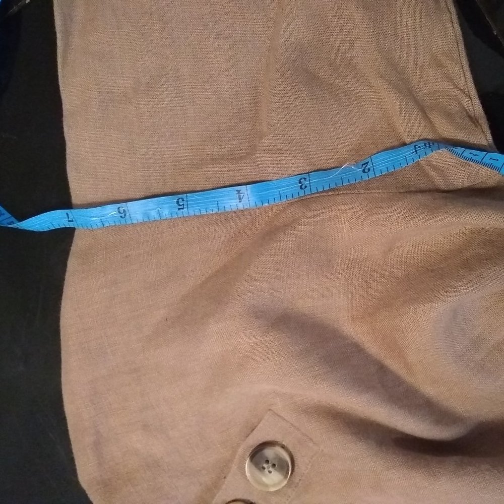 ZARA LINEN TOP WITH BUTTONS - Picture 12 of 16